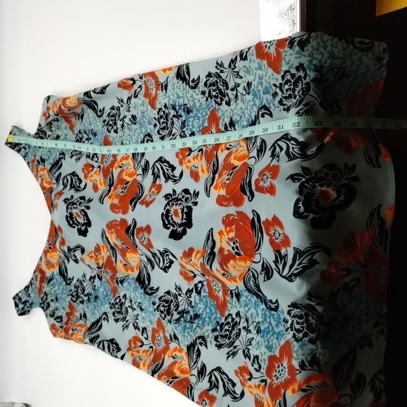 Cabi Maya size small Style 5400 Tropical Floral Tank Back Knot Dress - Picture 7 of 8